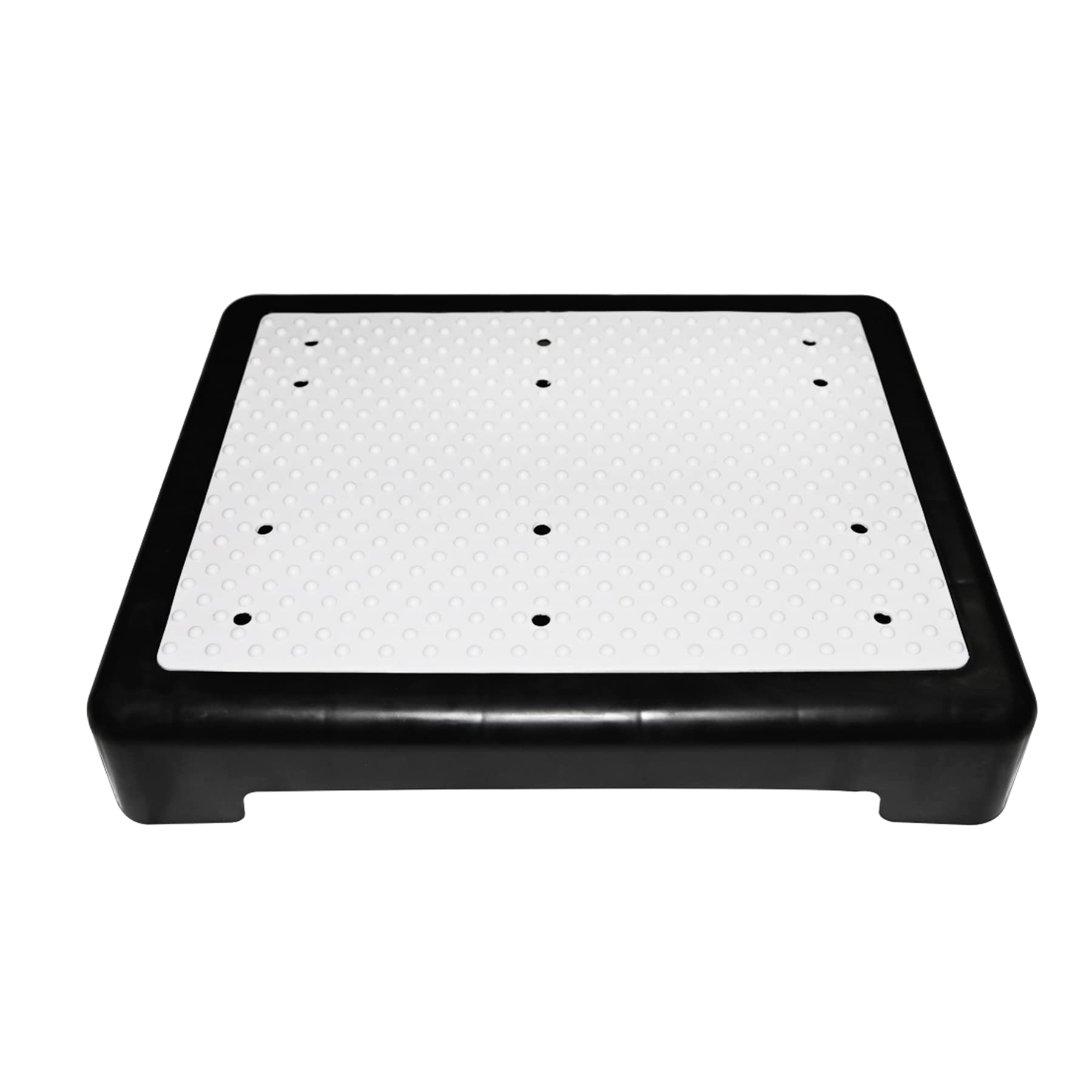 Kct Black Outdoor Anti Slip Half Step Mobility Aid Front Or Backdoor Stool Support Platform