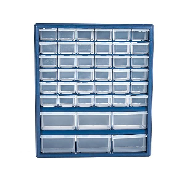 Plastic Storage Drawers 42 Compartment Organizer Desktop or Wall