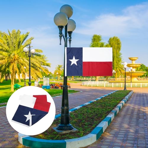 Drapeau Texas en polyester 90x150 cm brodé décoratif VICASKY