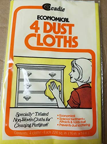 Economical Dust Cloths - Pre-Treated Dusting Fabric for Furniture, Woodwork,
