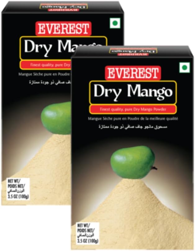 Everest Various Seasoning Masala Powder - A Mixture of Spices Adds Taste - Aromatic & Enhances the flavor of the meal - Simplifies & Speeds Up The Cooking Process (Amchur Powder 100g, Pack of 2)