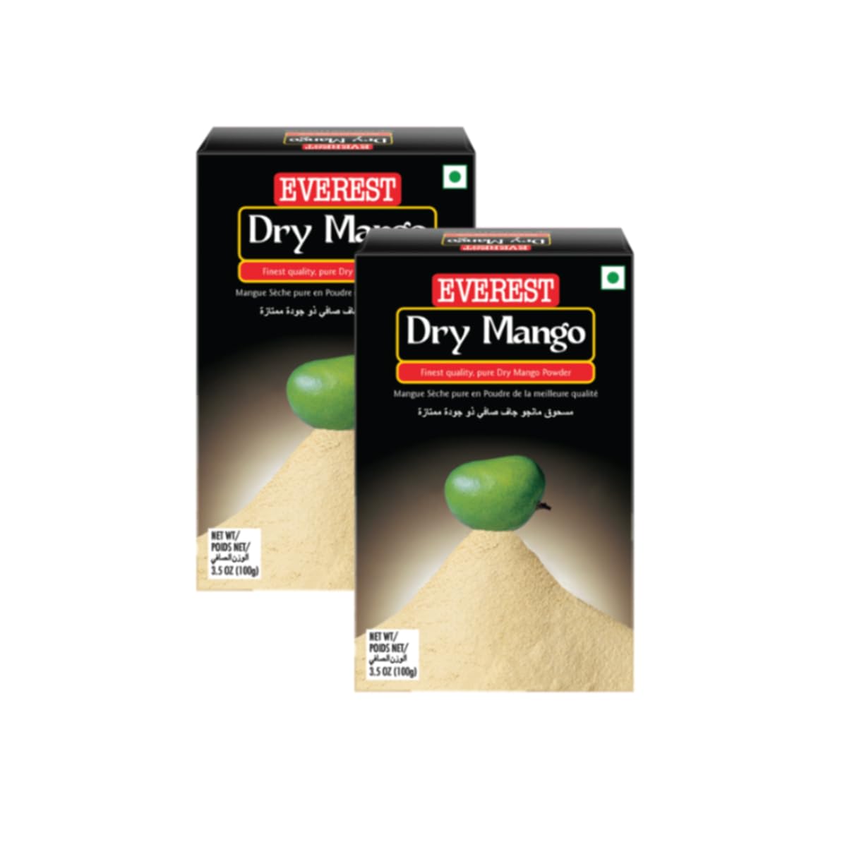 Everest Various Seasoning Masala Powder - A Mixture of Spices Adds Taste - Aromatic & Enhances the flavor of the meal - Simplifies & Speeds Up The Cooking Process (Amchur Powder 100g, Pack of 2)