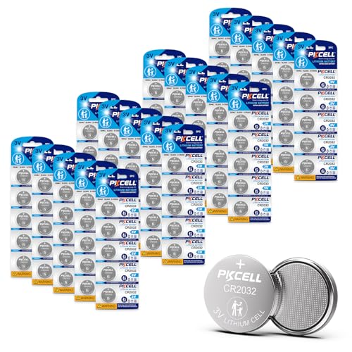 CR2032 Batteries 100-Pack 2032 Battery CR2032 Lithium 3V Coin Battery