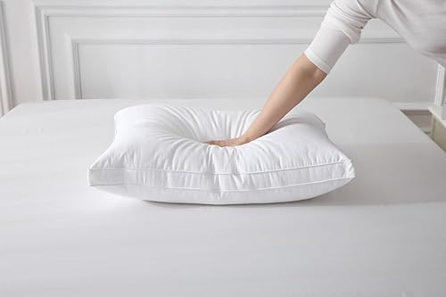 Miniatura 3 de Almohada de plumón alternativo, Five Star, tela 100% de algodón, un artículo imprescindible., Algodón, Blanco, King