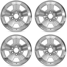 New Set of 18" 18x8.5 Inch Alloy Wheel for 2014-2018 Chevrolet Silverado 1500 | OEM Design Replacement Rim | Machined Silver | Direct Fit - OE Stock Specs | 5647