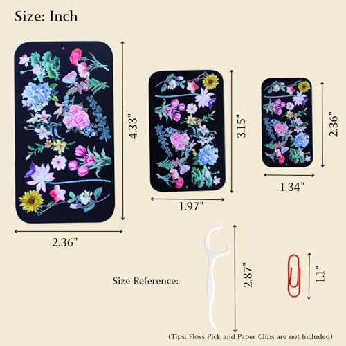 Image of 3 Pack Travel Floss Pick Holder, Reusable Floss Picks Dispenser & Containers, Stackable Design Multifunctional Portable Box Containers