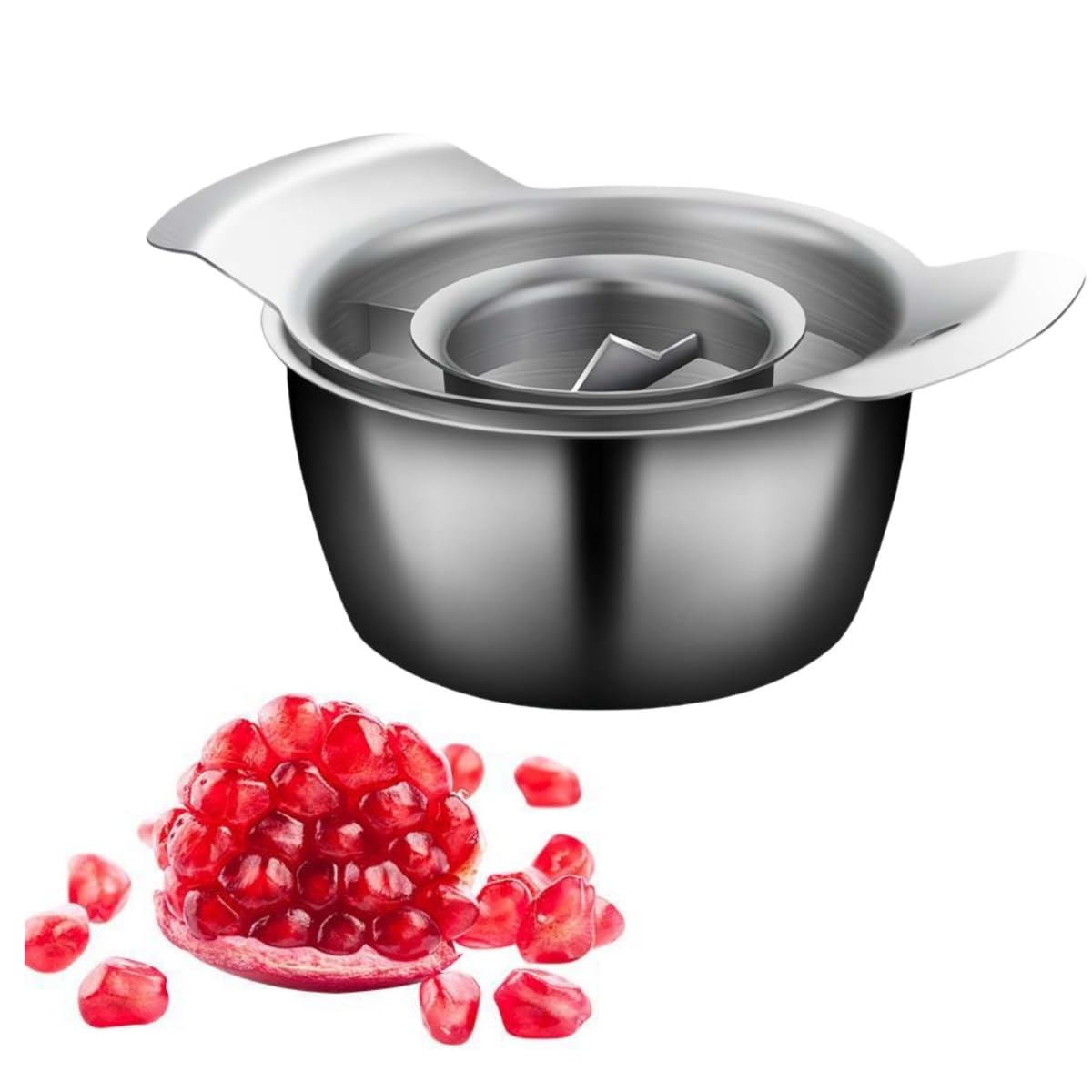 Pomegranate Peeler, Pomegranate Deseeder Peeling Tool, Stainless Steel Pomegranate Peeler, Anti-Slip Pomegranate Seed Remover, Fruit Vegetable Peeling Machine Tools for Home Kitchen