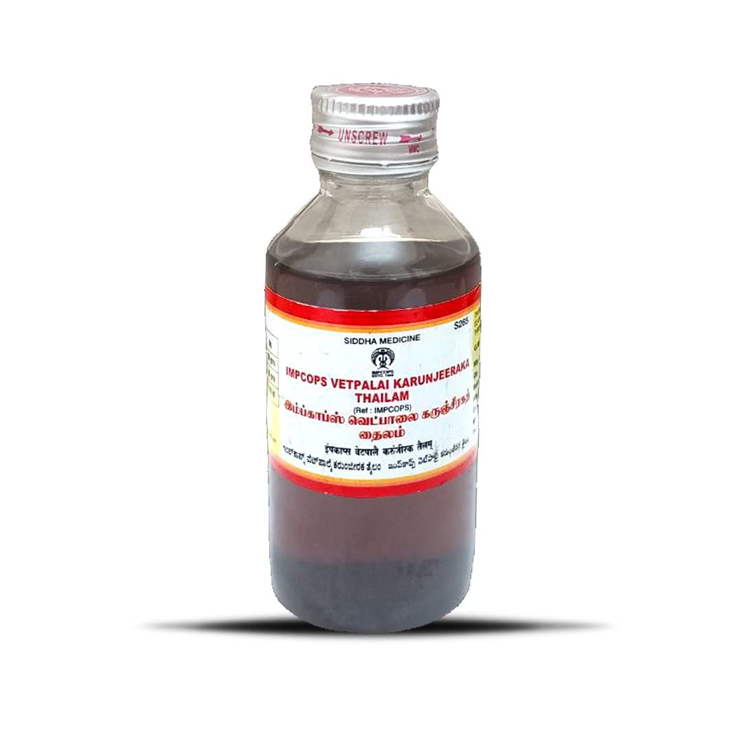 IMPCOPS Vetpalai Karunseeraga Thailam, Siddha Medicine, 100 ml (B0B1ZTZB44) Amazon Price History, Amazon Price Tracker