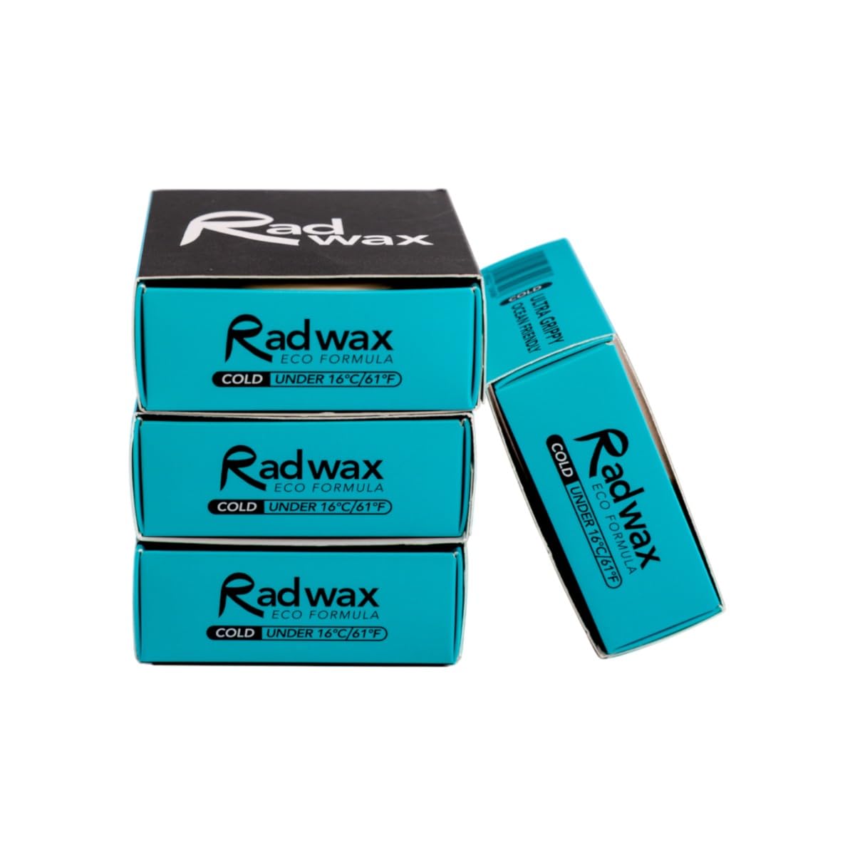Rad Wax Eco Surf Wax (Cold) - 4 x 100g Bars
