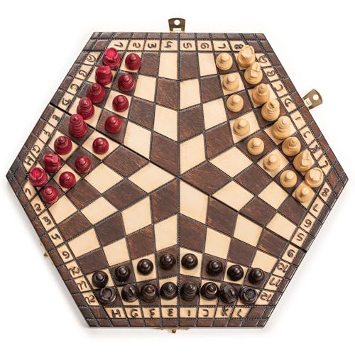 Husaria Three-Player Chess de Madera Plegable miniatura 3