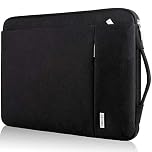 LANDICI 360°Protective Laptop Sleeve Case 13 13.3 14 Inch, Waterproof Computer Bag Cover with Handle for 2020-2024 MacBook Air 13 M2/M3, MacBook Pro 13/14, Chromebook 14, Black