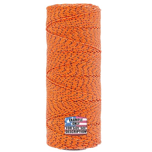 Mason Line, nylon trenzado. Naranja/Negro, 500 pies, pack de 5 miniatura 1