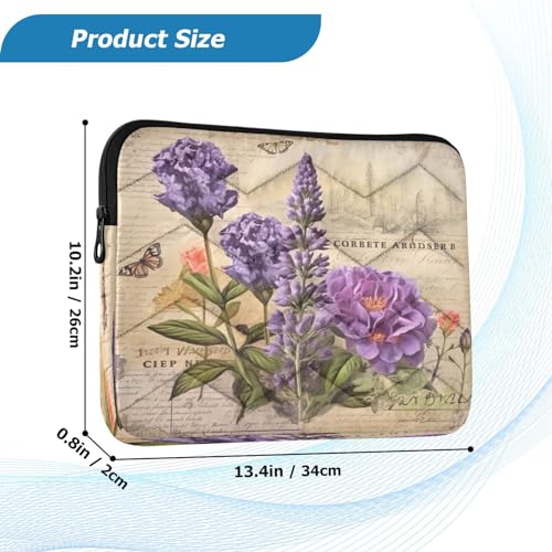 Funda Vintage Lavanda para Laptop 13-14 Pulgadas Impermeable miniatura 3