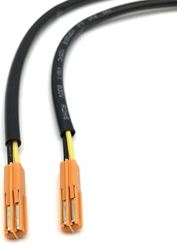 4Pcs 22.5cm/8.86in Motorcycle Light Lines Compatible with Honda | CBR125R 600 650F JC34 CBR1000 Turn Signals Connector Semaphore Adapter Blinker Lighting Wires Plug (4Pcs)