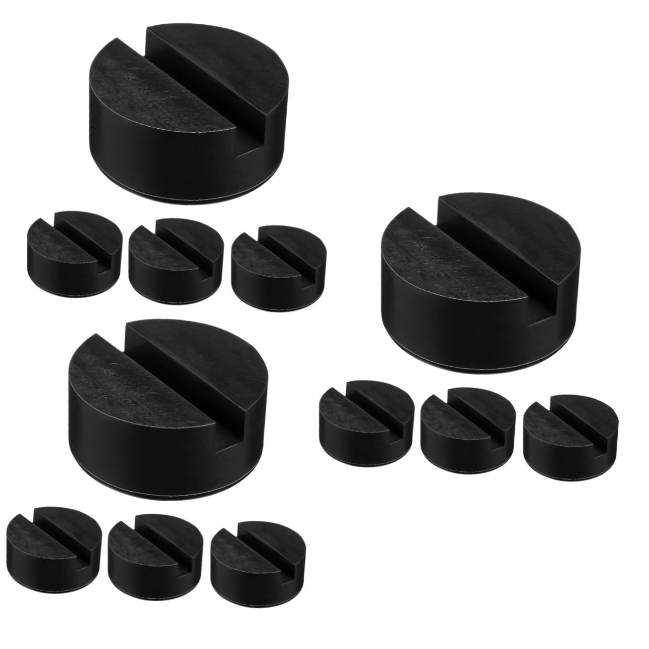 Mobestech 12pezzi Tampone Gomma per Cric Supporto per Martinetto Pad Antiscivolo per Auto e Camper Adatto per Officine e Cantieri Facile da Usare e Resistente