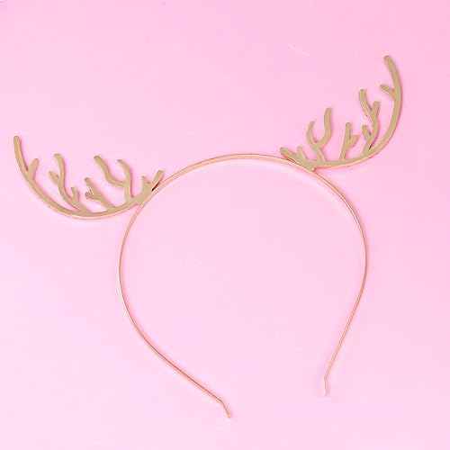 Miniatura 8 de CEALXHENY Diadema de Navidad para mujer diadema de cornamentas de reno de cristal diademas para el cabello regalos de fiesta para mujeres y niñas