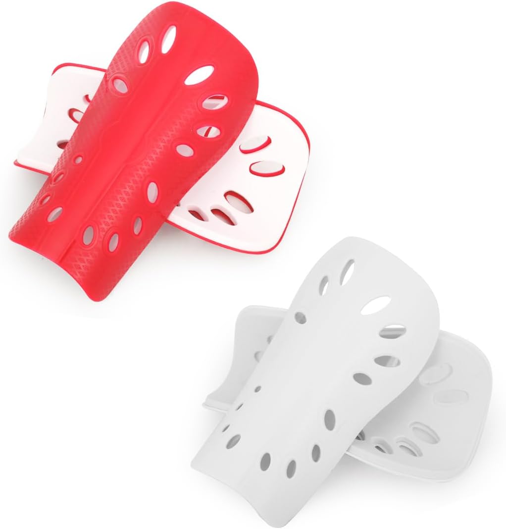 Soccer Shin Guards for Kids Youth, 2 Pairs Breathable Shin Pads for Boys Girls Teens Adults, Lightweight Football Equipment Cushion Protection for Men Women thumbnail