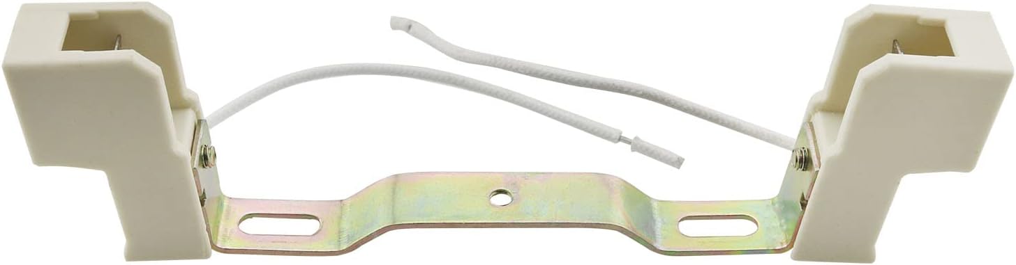 CHENJIN 2PCS R7S Ceramics Lamp Base Socket Lamp Holder Conveter Connector for T3 Halogen Light Bulb, 118mm