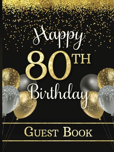 Happy 80th Birthday Guest Book