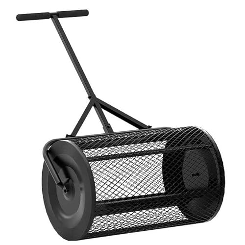 TYQMYSM Esparcidor, carrito de jardín, carro utilitario de capacidad de 1200 libras con carrito de granja de 43 pulgadas de largo x 24 pulgadas de ancho para césped, paisajismo, trabajo en el patio