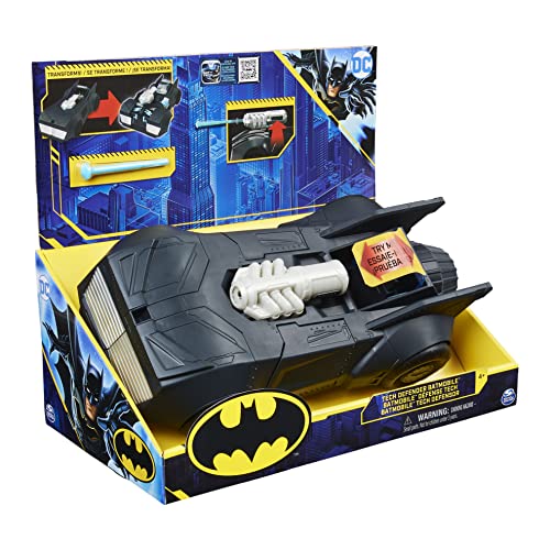 Dc Comics Batman Batmobile Défense Tech Véhicule Transformable Avec Lance Projectiles Jouet Pour Garçons À Partir De - vue 10