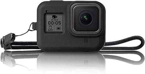 Funda de silicona para Gopro Hero 8, color negro