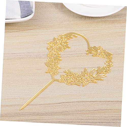 Cabilock 6 Unidades Lindo Topo De Coração Abóbora Amo Topo De Bolo Dia Namorados Decoração De Casame