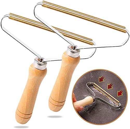 2 Pack Portable Lint Remover,Clothes Fuzz Remover Fabric Shaver,Lint Rollers,Pet Hair Remover Hairball Quick Epilator Lint Shaver for Clothing Sweater Woven Coat