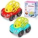 Jouet de Voiture avec Rattle & Roll Hochet Jouet - 2PCS Baby Infant Handball Musique Bell Hochets Jouets Bébé 6-12 Mois Cadeaux Voiture Jouet pour 1-3 Ans Enfants, Garçon Fille