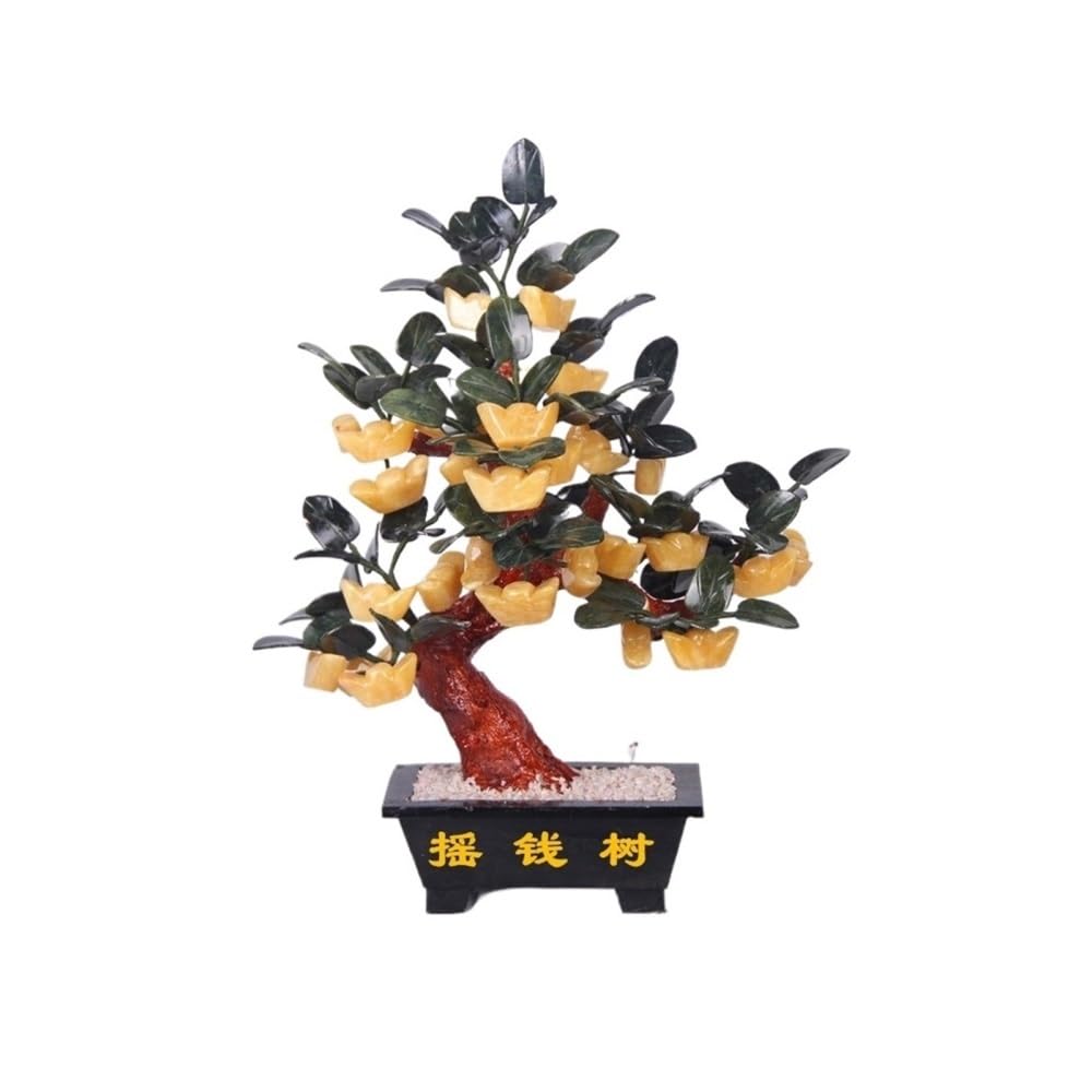 Fake Bonsai Tree Artificial Bonsai Tree Realistic Fake Plant Decoration, Jade Potted House Plants