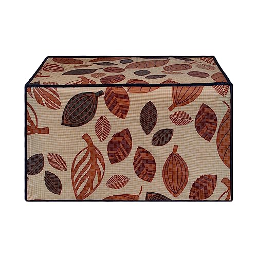 Image of DREAM KING Stylish Design & Printed Microwave Oven Cover Full Closure |waterproof & Dustproof Oven Cover Suitable for All Models - Multicolour SA19