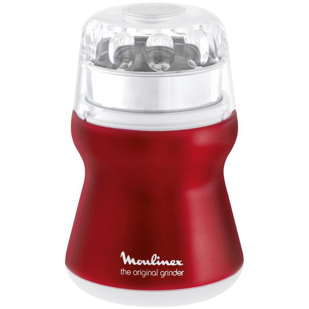 Moulinex AR1105 - Molino de café eléctrico, 180 W, color rojo
