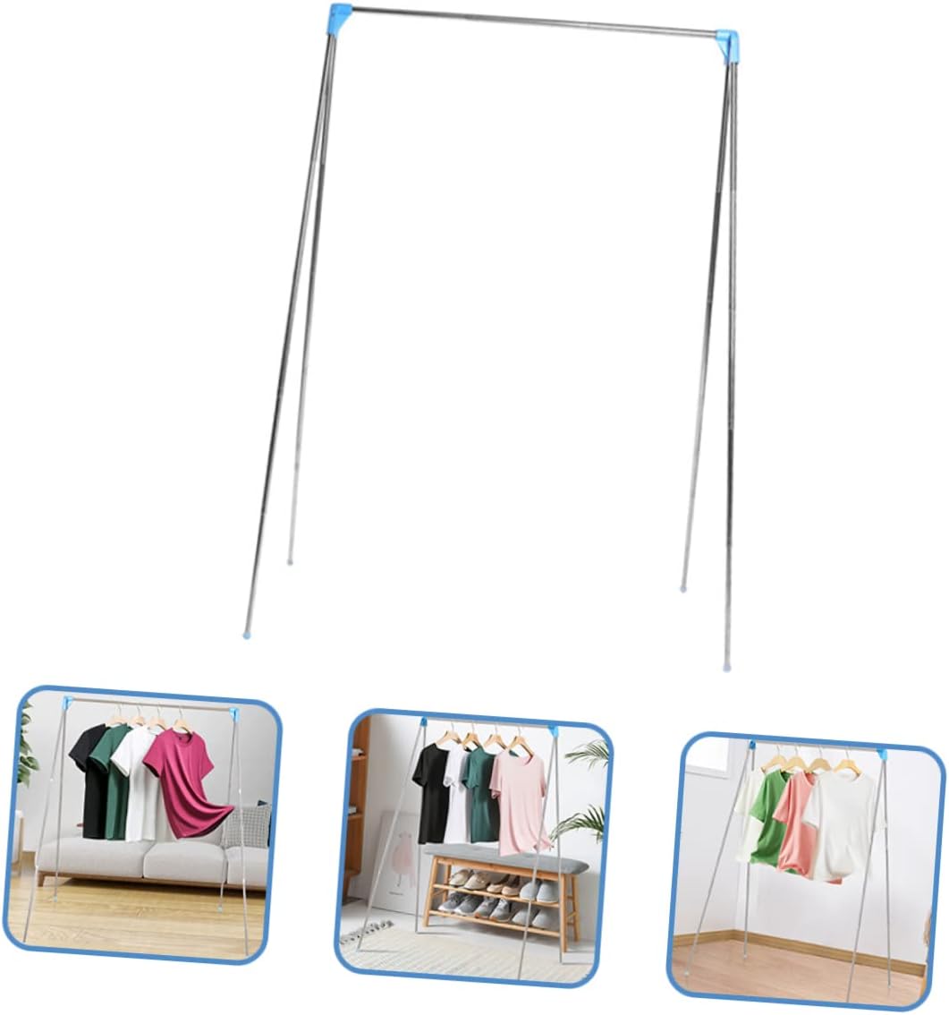 Alipis Stainless Steel Clothes Rack Portable Laundry Drying Rack for Home Use Rust Resistant Garment Organizer with Smooth Surface Easy Setup for Indoor Balcony Bathroom Bedroom