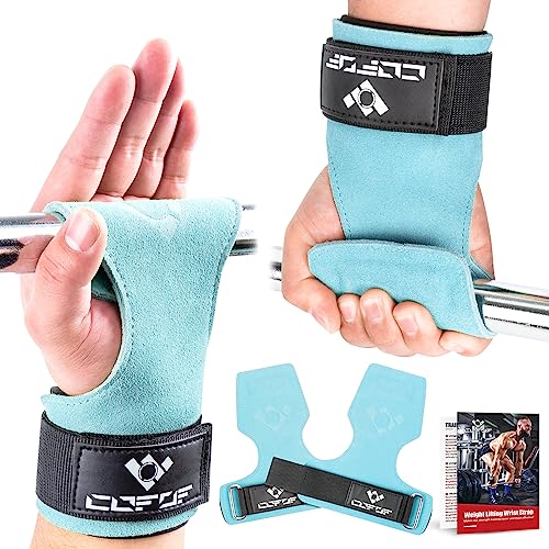 Image of Weight Lifting Wrist Strap, Double-Layer Leather for Deadlift Powerlifting