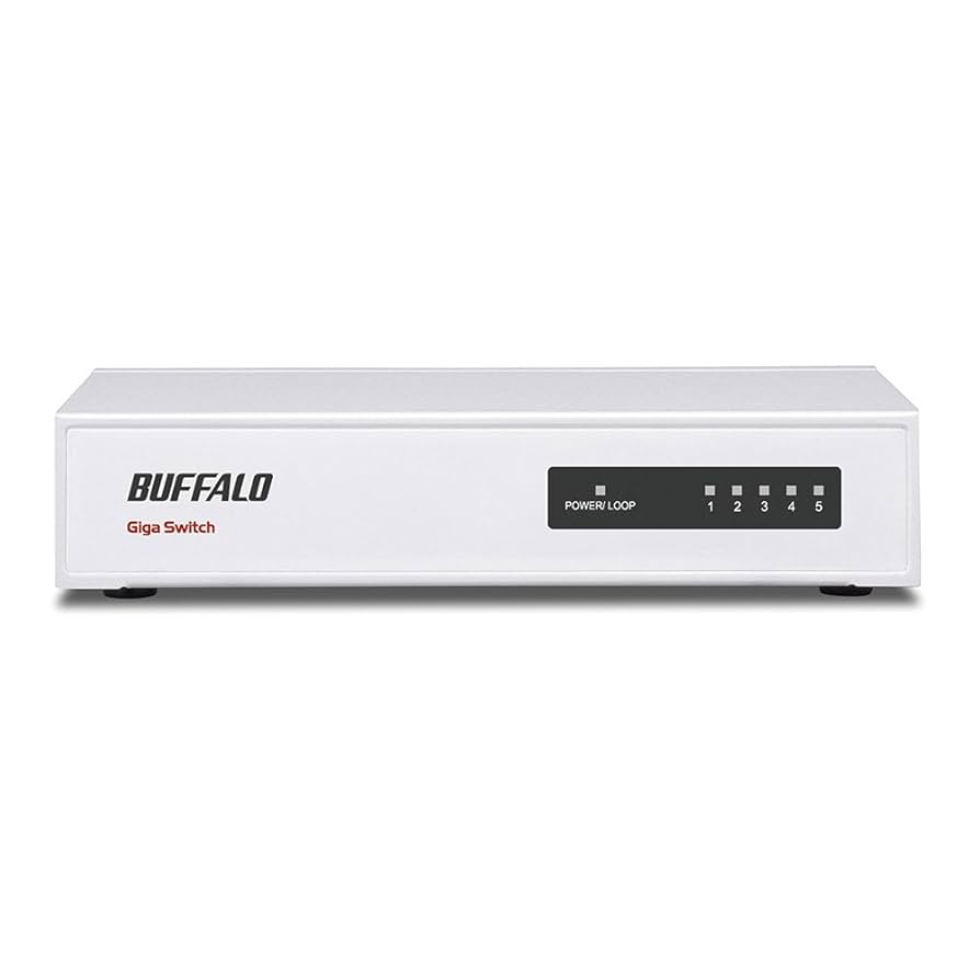 BUFFALO Giga対応 金属筺体 電源内蔵 5ポート ホワイト スイッチングハブ LSW3-GT-5NS 6g7v4d0 41mzV4c9GBL._AC_UL210_SR210,