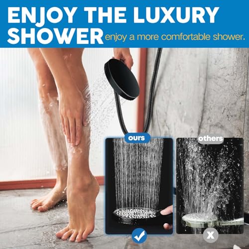 Image of Shower Head, 8 inch High Pressure Rainfall Shower Head with Handheld Dual Spray