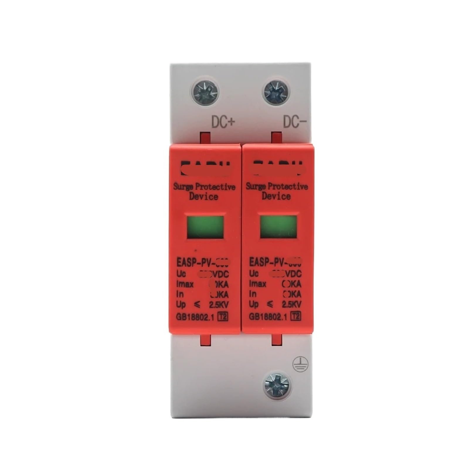 JNVFTCUX Power Surge Protector SPD Arrester Low Voltage housing 3/4 Pole Protection DC 500V 800V 1000V 40KA 60KA(Dc1000v 20-40ka,1)