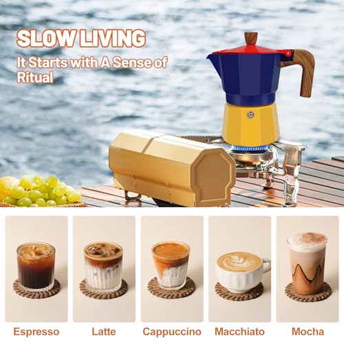 Image of 12 Cup Aluminum Espresso Stovetop Moka Pot Express Coffee Maker Percolator Italian Classic Mocha Coffee Machine for Italian and Cuban Cafe Brewing for Home & Camping 600ml 20oz