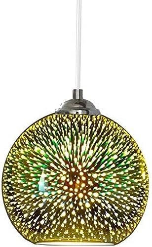 �N���G�C�e�B�u�Ȍ� LED �J���[ 3D �K���X �V�����f���A ����ԉ΃����v�V�F�[�h �V�� E27 �����v ���X�g���� ���� �o�[ �z�e�� �V�����f���A �S�[���h 30cm