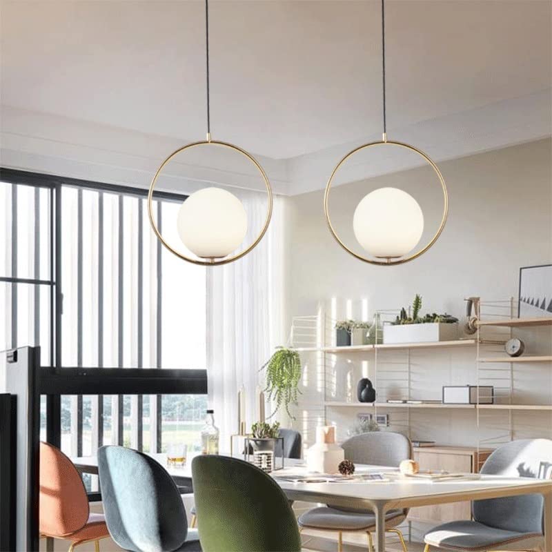 Plafonnier boule nordique créatif pour illuminer une salle à manger - 4