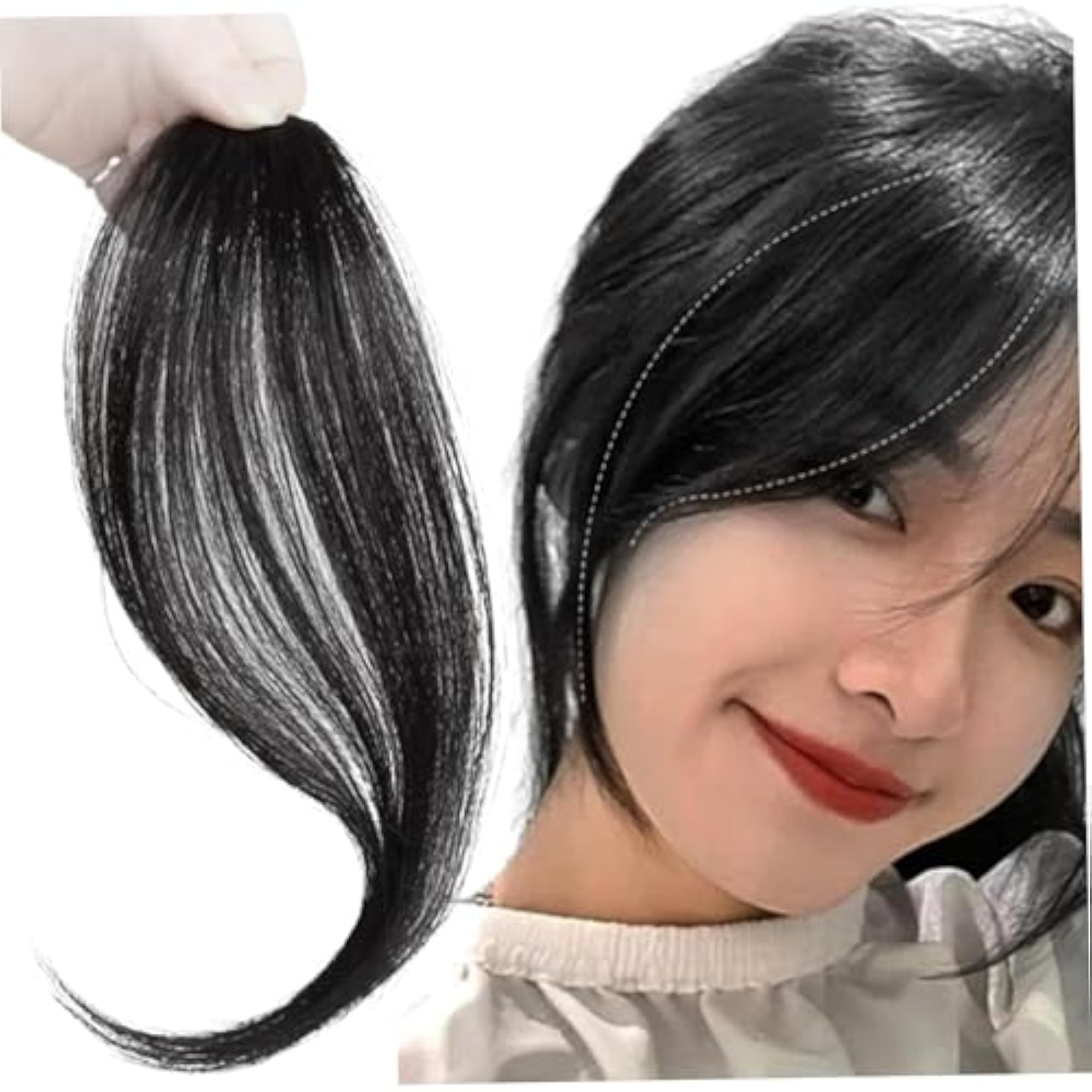 Wave Side Bangs Synthetic Hair Clip in Bangs Fringe