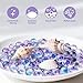 Sukh Glass Marbles - 100 Pcs Purple Cat Eye 0.39 Inch Bulk Marbles for Games, DIY Home Decor, Vase Fillers & Party Decorations