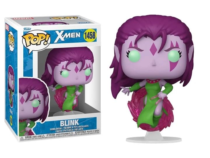 Funko X-Men - Blink with Portal on Stand + Pop Protector: Age of Apocalypse Pop! Marvel Vinyl Figure (Gift Set Bundled with ToyBop Brand Box Protector Collector Case)