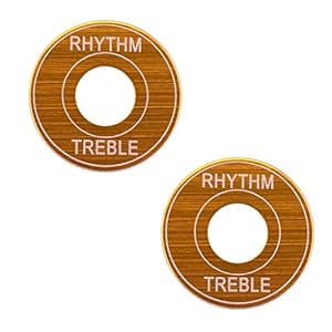 Baoblaze Duurzame 2 Stks Aluminium Vervanging Schakelaar Wasmachines voor Elektrische Gitaar Accessoire, Gouden, zoals…