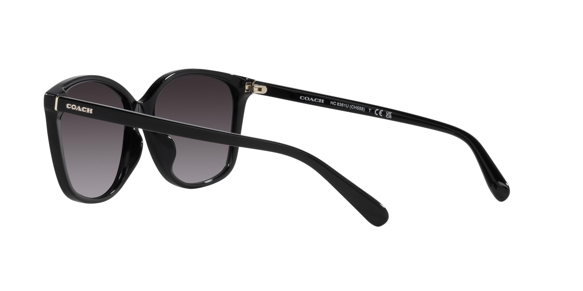 Amazon.com: Coach HC8361U Universal Fit Sunglasses, Black