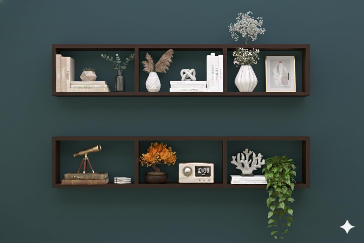 Multipurpose Brown Floating Rack for Planters-image-16