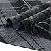 Men Scarfs for Winter Warm Soft Classic Plaid Scarf Soft Fashion Neck Scarves Shawl Black & Grey Diamond3