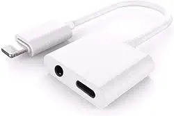 Adaptador iPhone Lightning 2 Em 1 para iPhone - Com Função de Chamada - Compatível com iOS 10.3 e Posterior