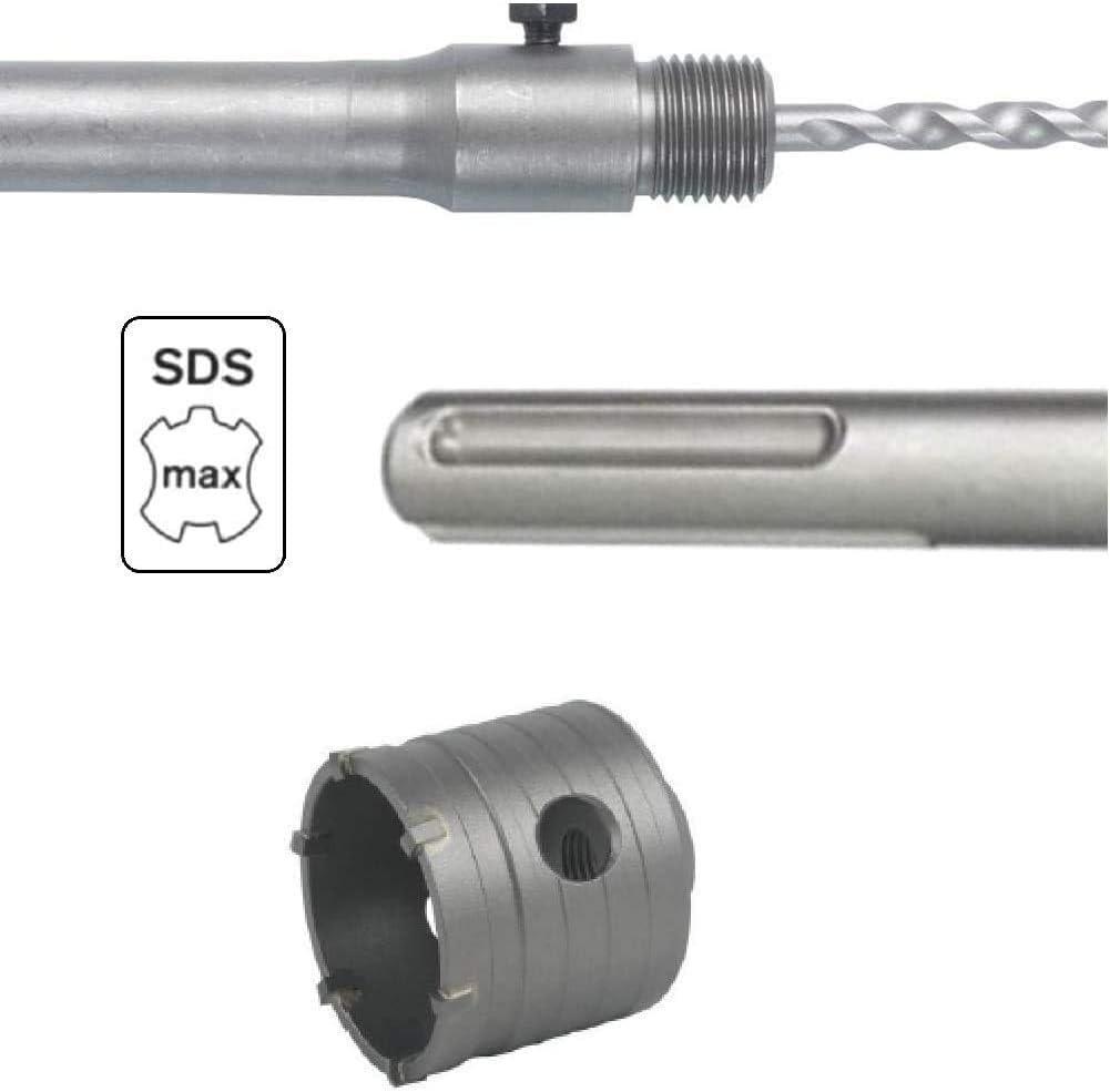 Fresa a Tazza Carotatrice per Muratura Diametro 160 mm con Asta per Trapano con Attacco SDS MAX 350 mm