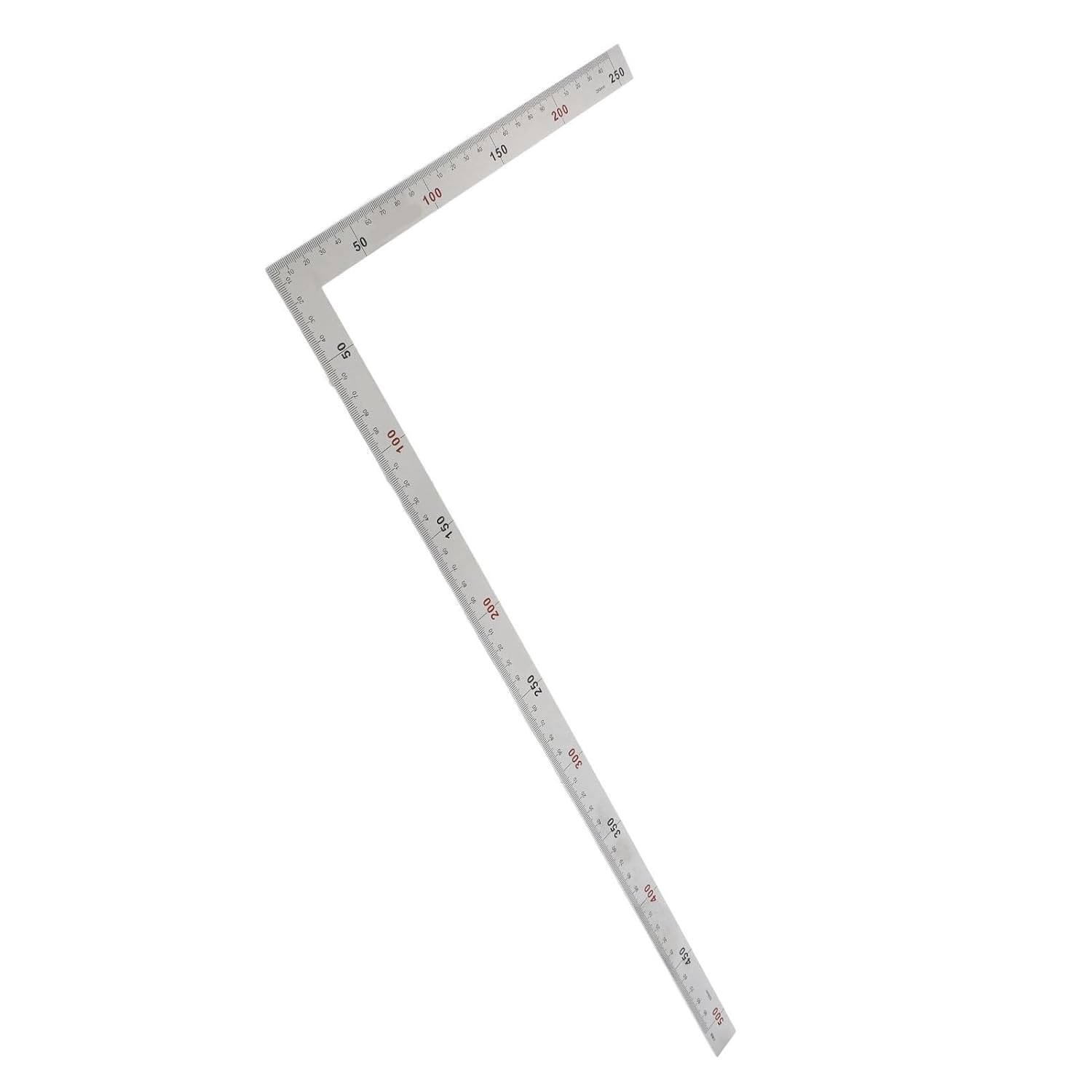 VBESTLIFE Metal Square Protractor Angle Ruler for Precise Data Reading, Tool for Carpentry, (500mm*250mm)